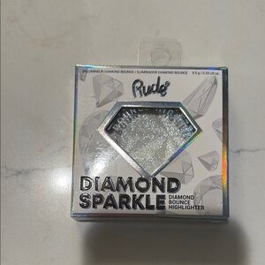 RUDE Diamond Bounce Highlighter - Silver Sparkle  New in box